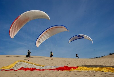 Contrôle de matériel de parapente