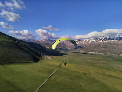 Parapente à Castelluccio