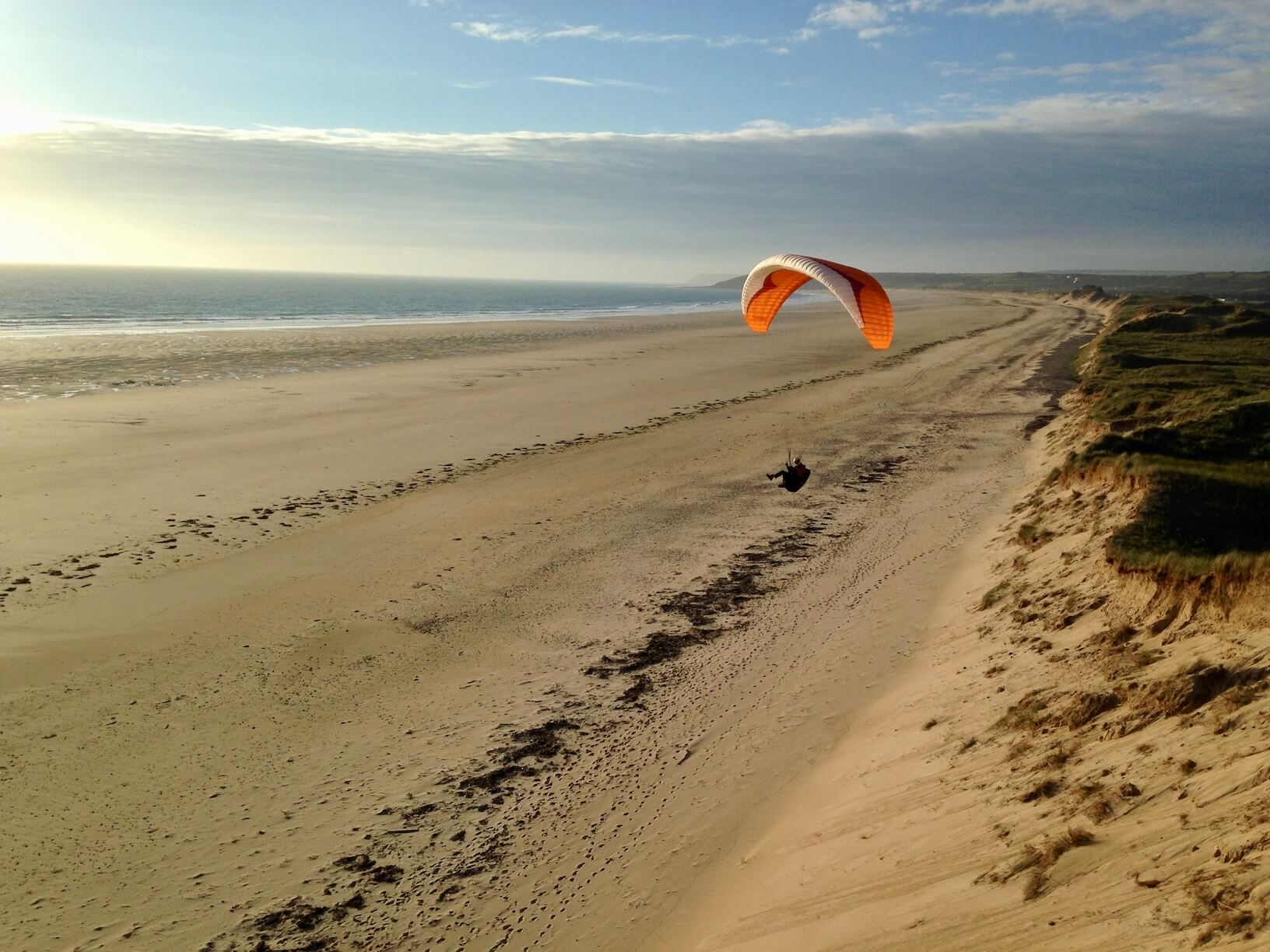 Soaring de fin de journée en Normandie